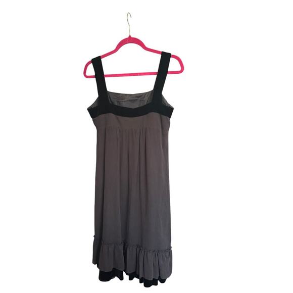 Cynthia Steffe NWT Black Velvet Ruffle Dress 8 Goth Romantic Cocktail Party - Picture 4 of 6
